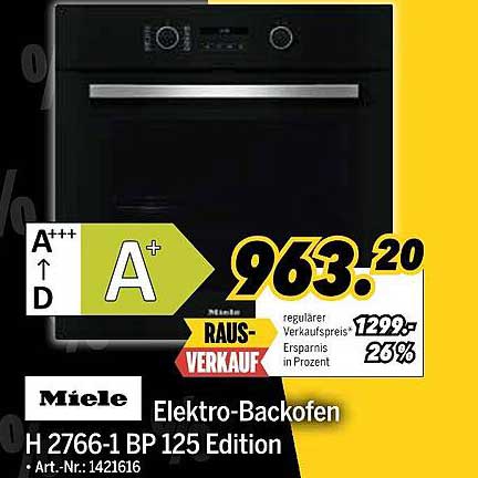 Miele Elektro-Backofen H 2766-1 BP 125 Edition
