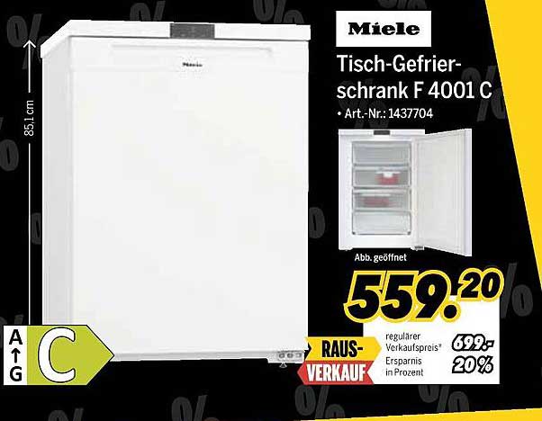 Miele Tisch-Gefrierschrank F 4001 C