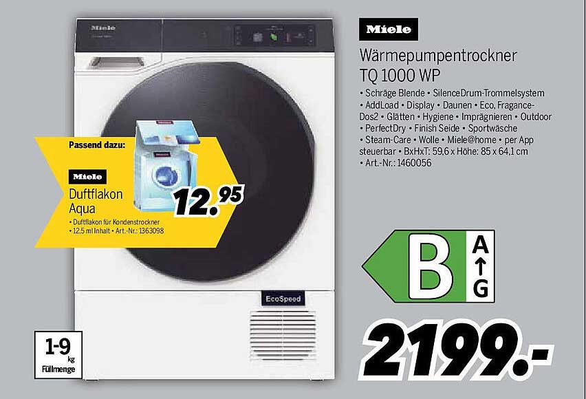 Miele Wärmepumpentrockner TQ 1000 WP