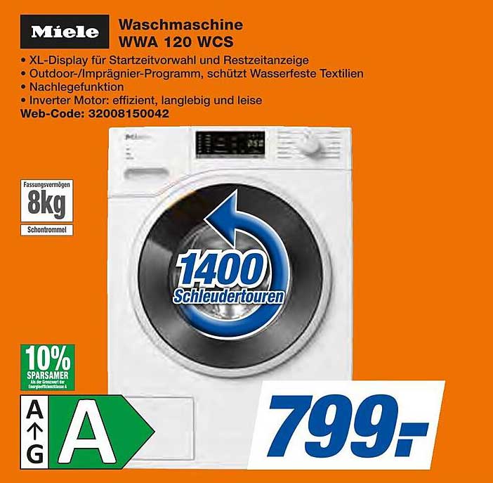 Miele Waschmaschine WWA 120 WCS