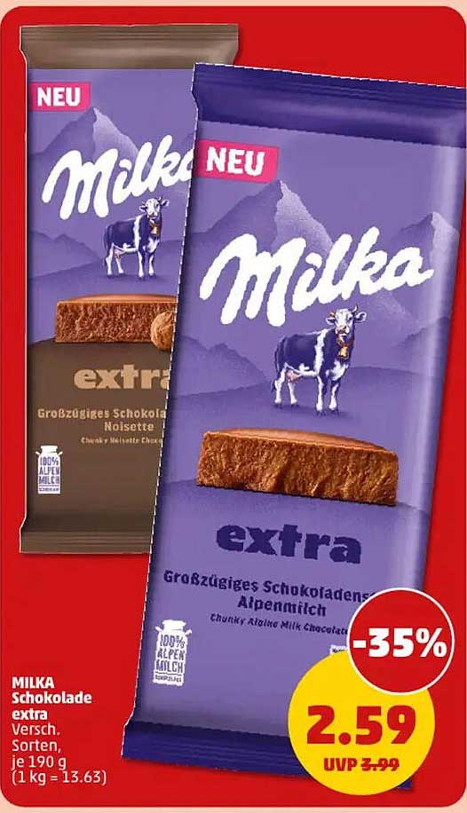 MILKA Schokolade extra 190 g