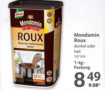 Mondamin Roux dunkel oder hell 1-kg-Packung