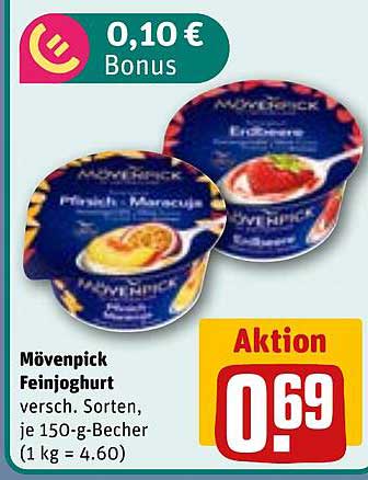 Mövenpick Feinjoghurt - verschiedene Sorten für nur 0,69 €