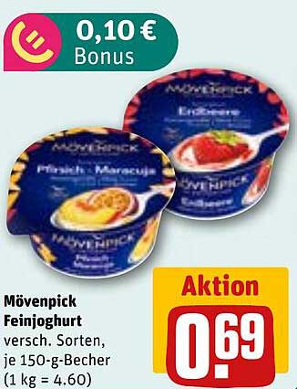 Mövenpick Feinjoghurt - verschiedene Sorten, je 150-g-Becher