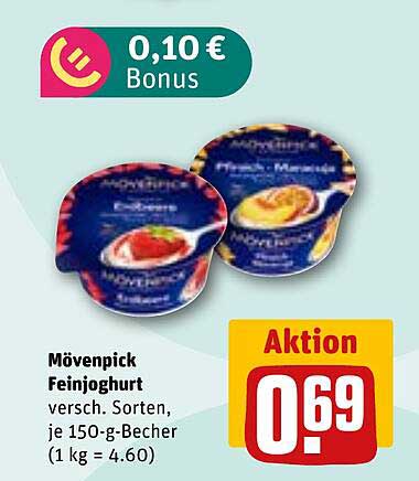 Mövenpick Feinjoghurt verschiedene Sorten