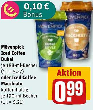 Mövenpick Iced Coffee Dubai oder Iced Coffee Macchiato