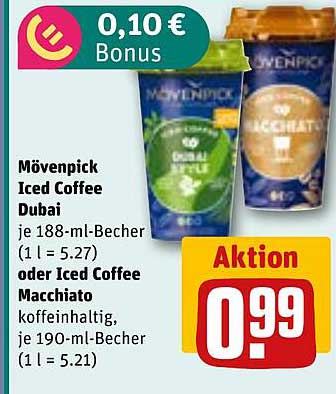 Mövenpick Iced Coffee Dubai und Iced Coffee Macchiato