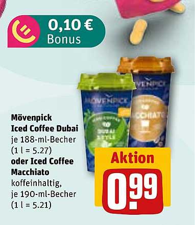 Mövenpick Iced Coffee Dubai und Iced Coffee Macchiato - Aktion