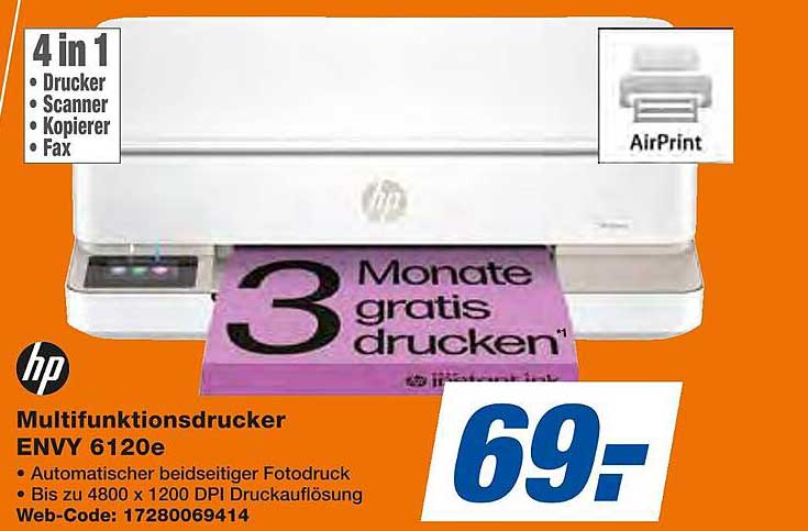 Multifunktionsdrucker ENvy 6120e