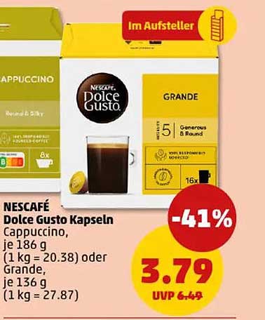 NESCAFÉ Dolce Gusto Kapseln Cappuccino und Grande