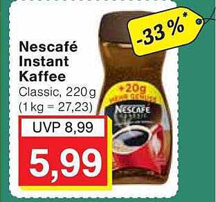 Nescafé Instant Kaffee Classic, 220g