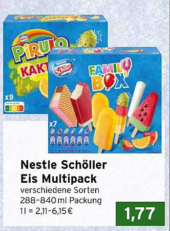 Nestle Schöller Eis Multipack verschiedene Sorten 288-840 ml