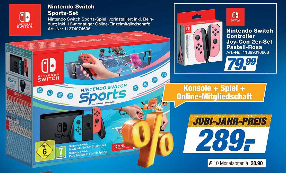 Nintendo Switch Sports-Set mit Online-Mitgliedschaft