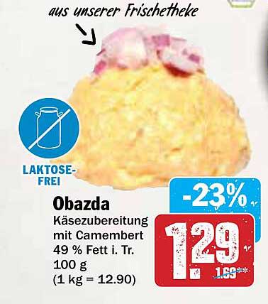 Obazda Käsezubereitung mit Camembert 49 % Fett i. Tr.