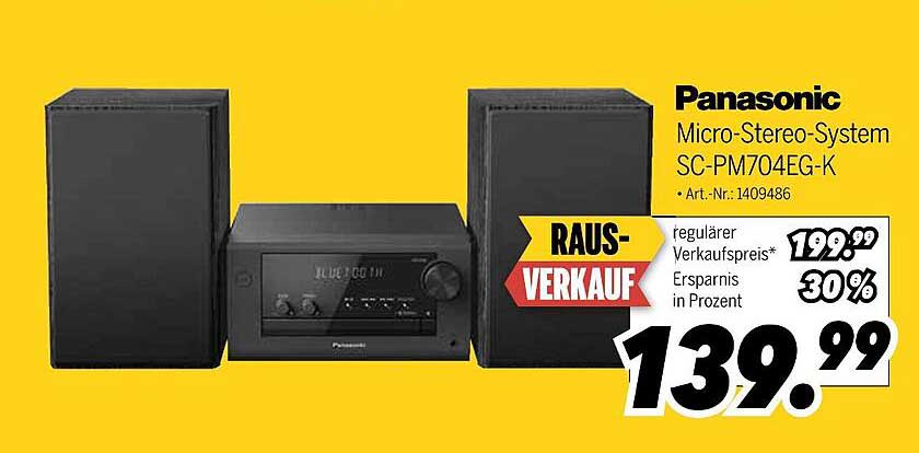 Panasonic Micro-Stereo-System SC-PM704EG-K