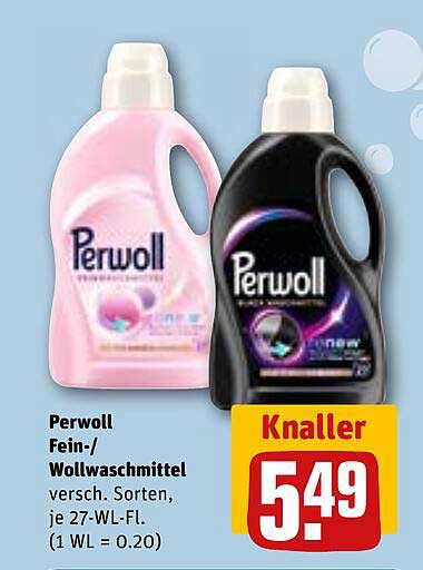 Perwoll Fein-/Wollwaschmittel – verschiedene Sorten, je 27-WL-Fl.
