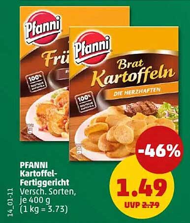 Pfanni Kartoffel-Fertiggericht - Verschiedene Sorten 400 g