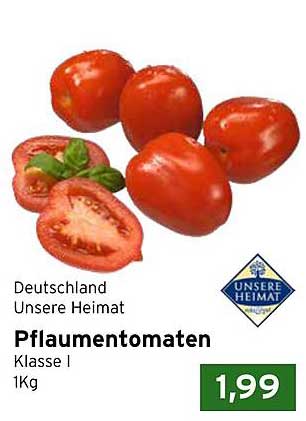 Pflaumentomaten Klasse I 1Kg