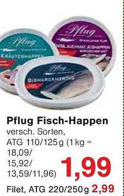 Pflugs Fisch-Happen - Verschiedene Sorten