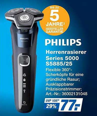 PHILIPS Herrenrasierer Series 5000 S5885/25