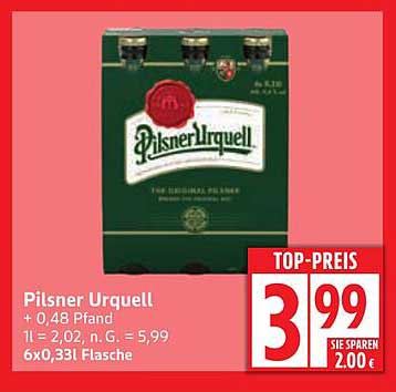 Pilsner Urquell 6x0,33l Flasche