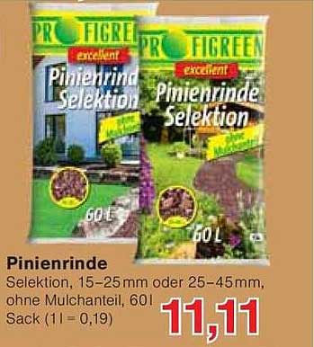 Pinienrinde Selektion 60L - ausgezeichnetes Angebot