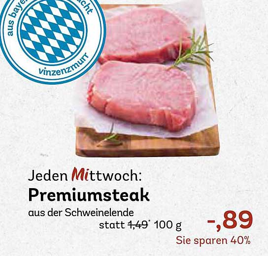Premiumsteak aus der Schweineleende