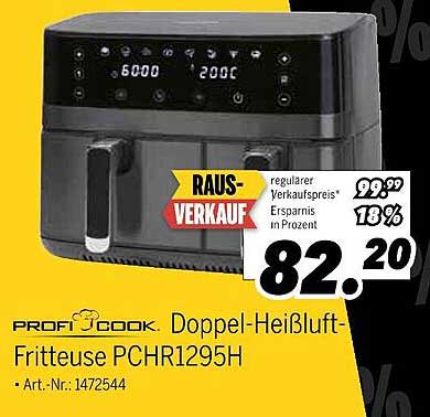 PROFICOOK Doppel-Heißluft-Fritteuse PCHR1295H