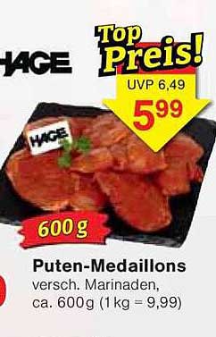 Puten-Medaillons - 600g für nur 5,99€