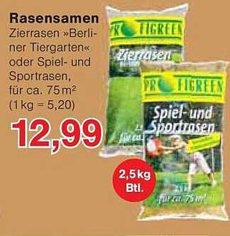 Rasensamen »Berliner Tiergarten« oder Spiel- und Sportrasen