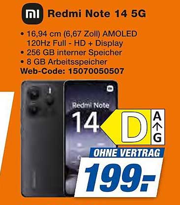 Redmi Note 14 5G - Ohne Vertrag