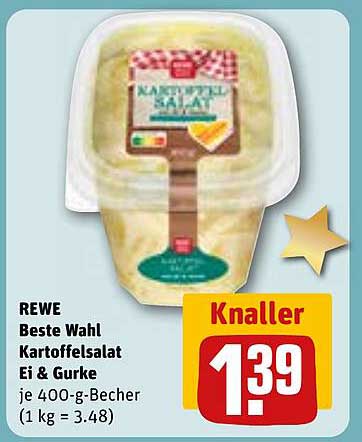 REWE Beste Wahl Kartoffelsalat Ei & Gurke 400 g