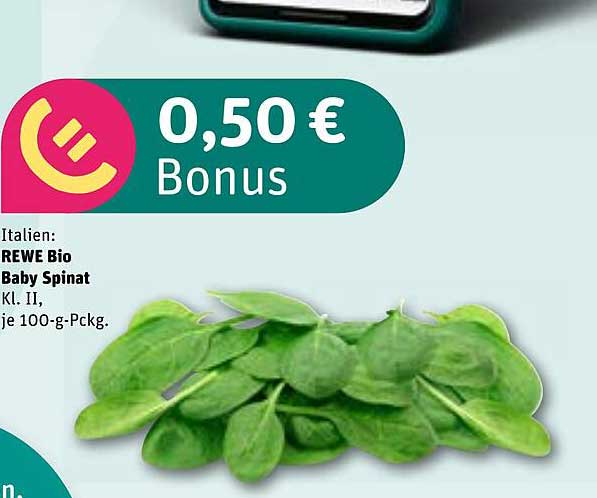 REWE Bio Baby Spinat Kl. II, je 100-g-Päck.