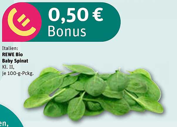 REWE Bio Baby Spinat - Kl. II, je 100-g-Pckg.