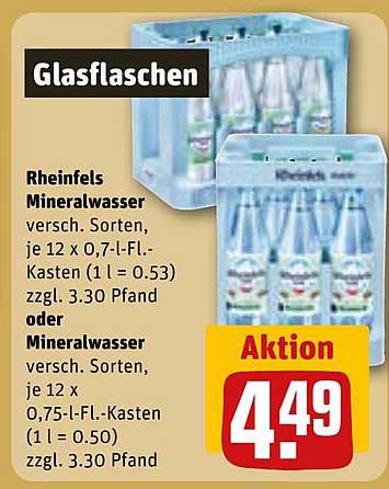 Rheinfels Mineralwasser 12 x 0,7-L-Flaschen