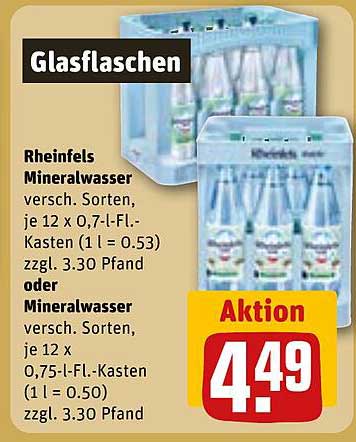 Rheinfels Mineralwasser – Kastenangebot für Erfrischung