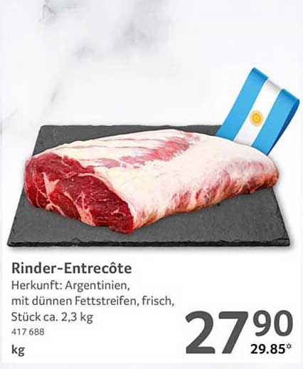 Rinder-Entrecôte - Frisch und Saftig aus Argentinien