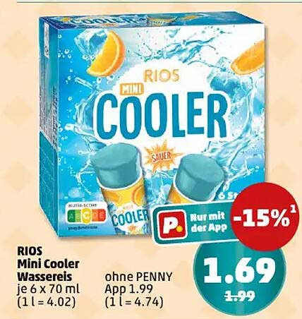 RIOS Mini Cooler Wassereis – Erfrischung pur für heiße Tage!