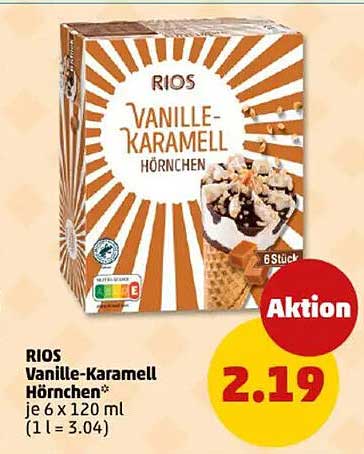 RIOS Vanille-Karamell Hörnchen 6 Stück