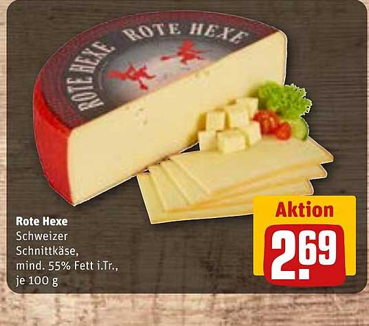 Rote Hexe Schweizer Schnittkäse, mind. 55% Fett i.Tr., je 100 g