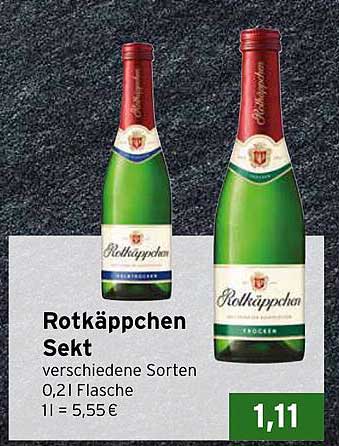 Rotkäppchen Sekt verschiedene Sorten 0,21 Flasche