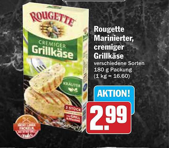 Rougette Marinierter, cremiger Grillkäse