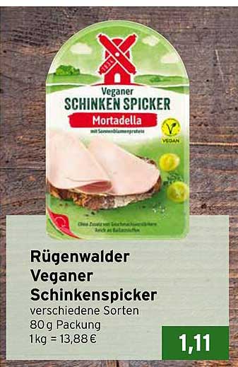 Rügenwalder Veganer Schinkenspicker 80 g