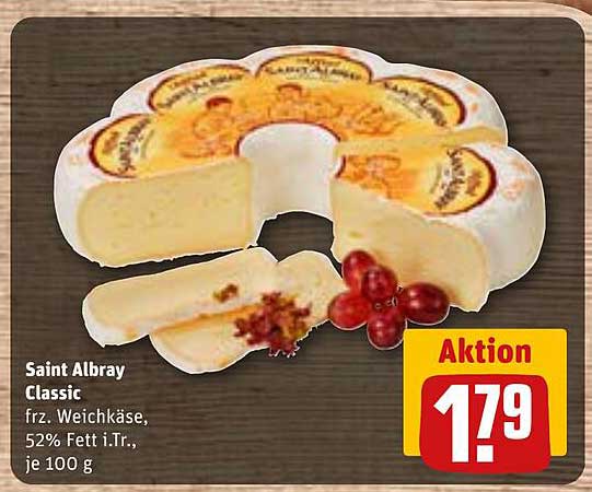 Saint Albray Classic - frz. Weichkäse, 52% Fett i.Tr., je 100 g