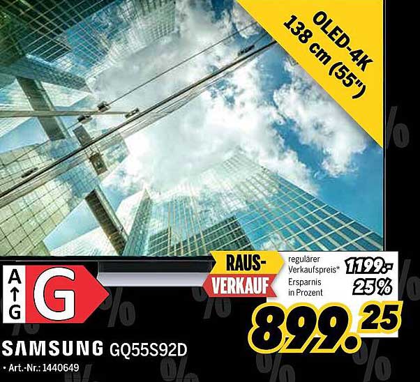 Samsung GQ55S92D OLED-4K Fernseher 138 cm (55")