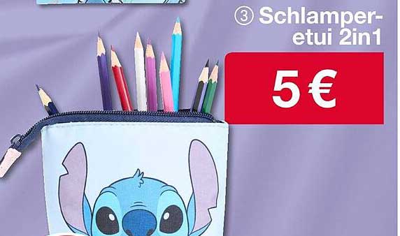 Schlamperetui 2in1 mit Stitch-Motiv