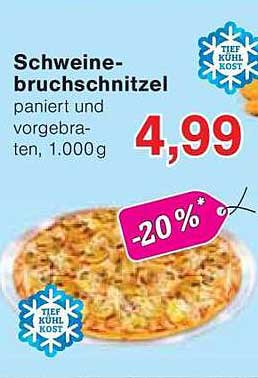 Schweinebruchschnitzel paniert und vorgebraten, 1.000g