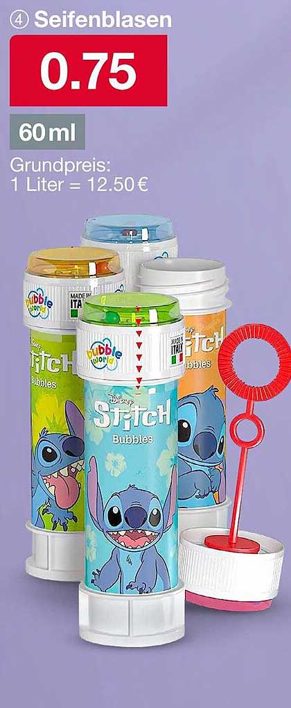 Seifenblasen Disney Stitch 60 ml