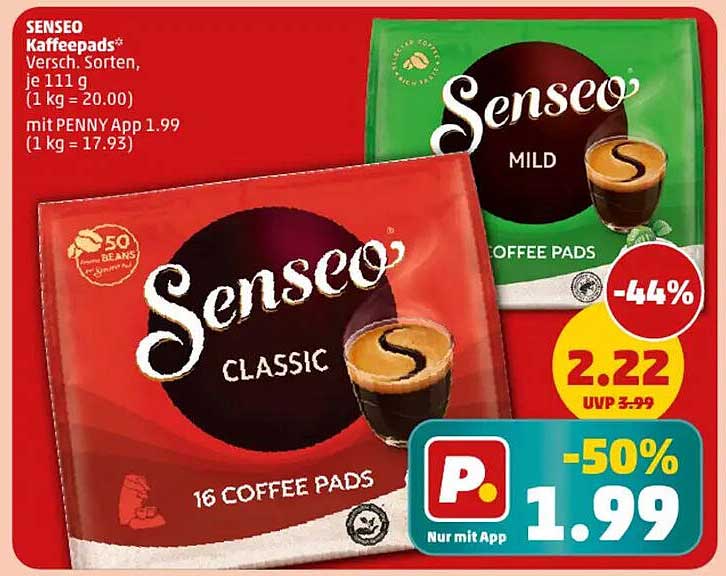 SENSEO Kaffeepads* Verschiedene Sorten, je 111 g