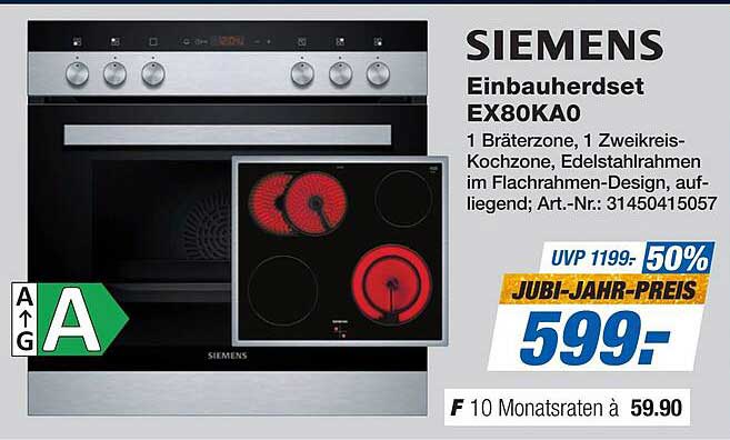 SIEMENS Einbauherdset EX80KA0